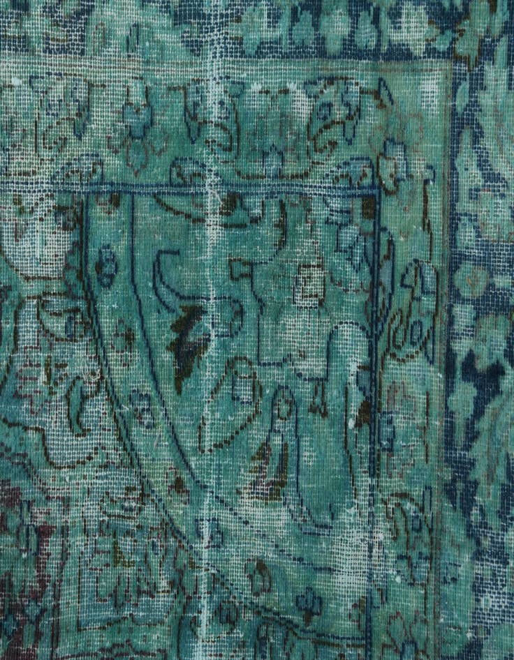 Detail image of 9' 6 x 13'  Hand Knotted Ultra Vintage Persian Rug