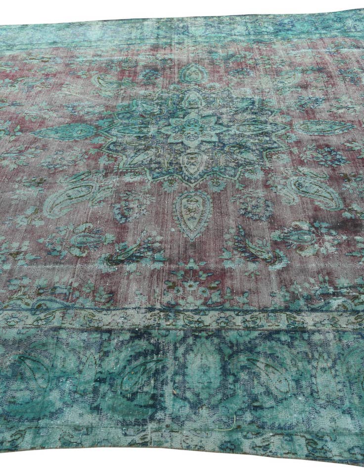 Detail image of 9' 6 x 13'  Hand Knotted Ultra Vintage Persian Rug