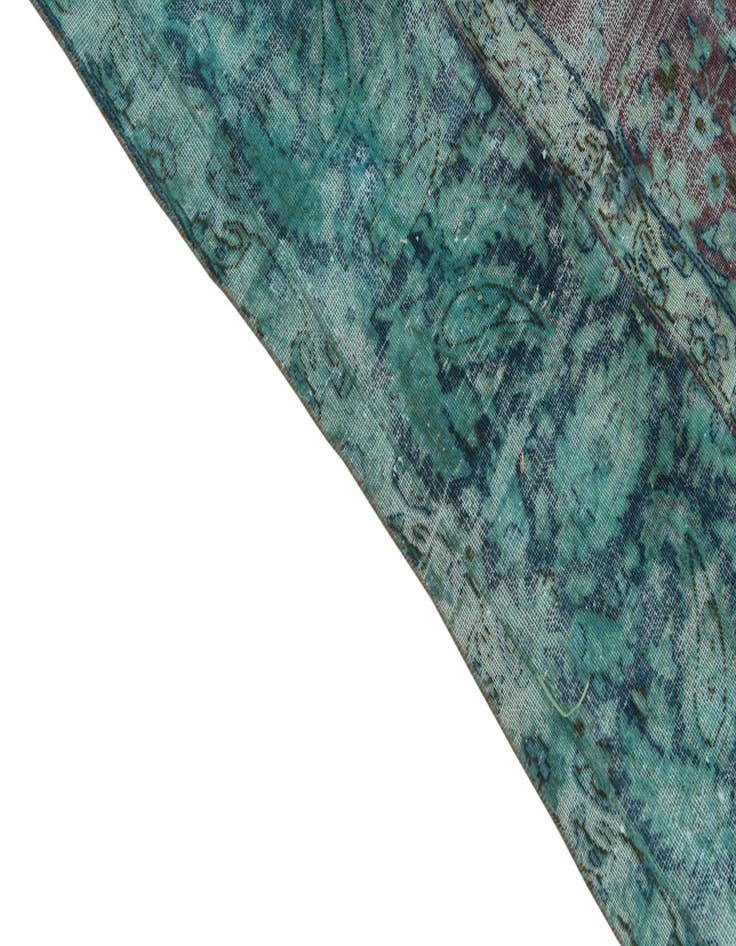 Detail image of 9' 6 x 13'  Hand Knotted Ultra Vintage Persian Rug