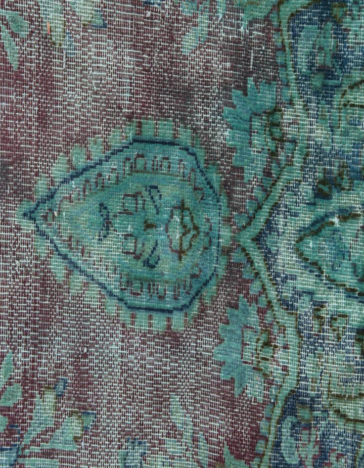 Detail image of 9' 6 x 13'  Hand Knotted Ultra Vintage Persian Rug