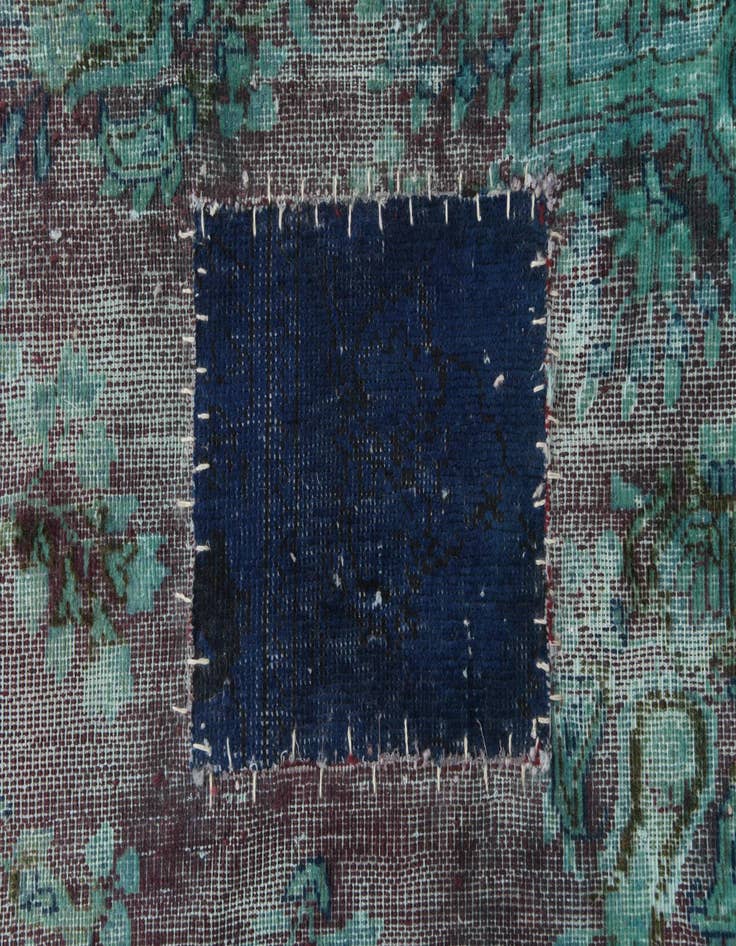 Detail image of 9' 6 x 13'  Hand Knotted Ultra Vintage Persian Rug