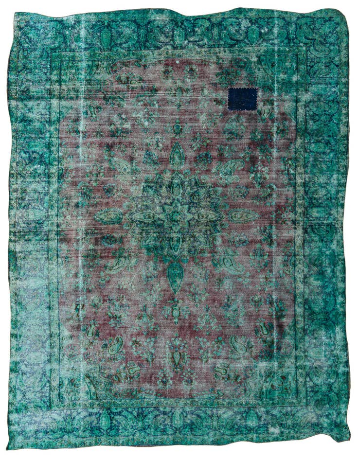 Detail image of 9' 6 x 13' Hand Knotted Ultra Vintage Persian Rug