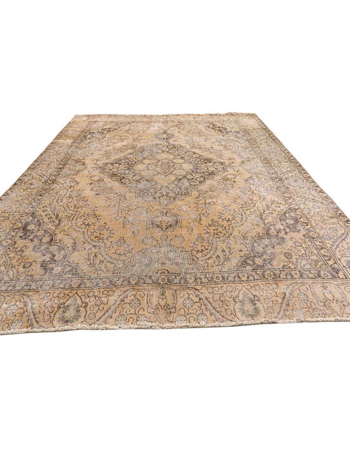 10' x 11' 9 Hand Knotted Ultra Vintage Persian Wool Rug