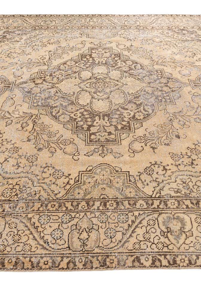 10' x 11' 9 Hand Knotted Ultra Vintage Persian Wool Rug