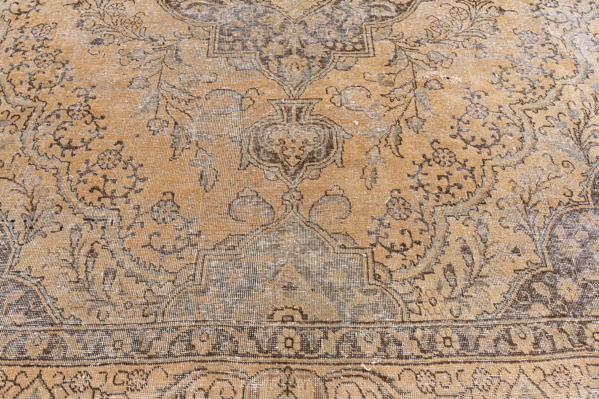 10' x 11' 9 Hand Knotted Ultra Vintage Persian Wool Rug