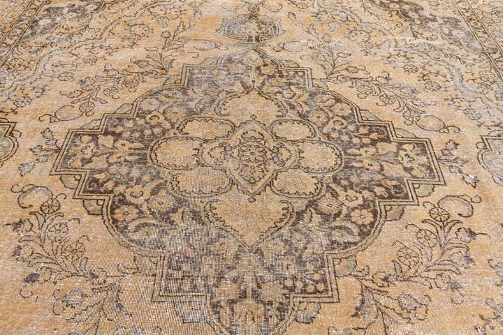 10' x 11' 9 Hand Knotted Ultra Vintage Persian Wool Rug