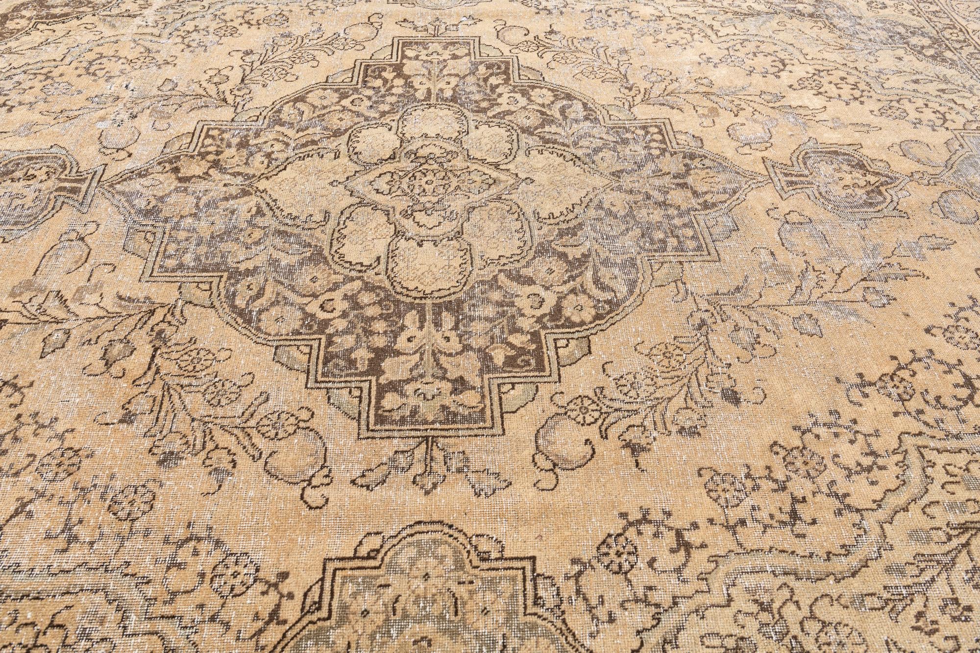 10' x 11' 9 Hand Knotted Ultra Vintage Persian Wool Rug