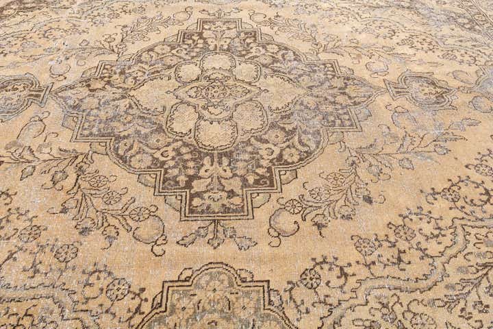 10' x 11' 9 Hand Knotted Ultra Vintage Persian Wool Rug