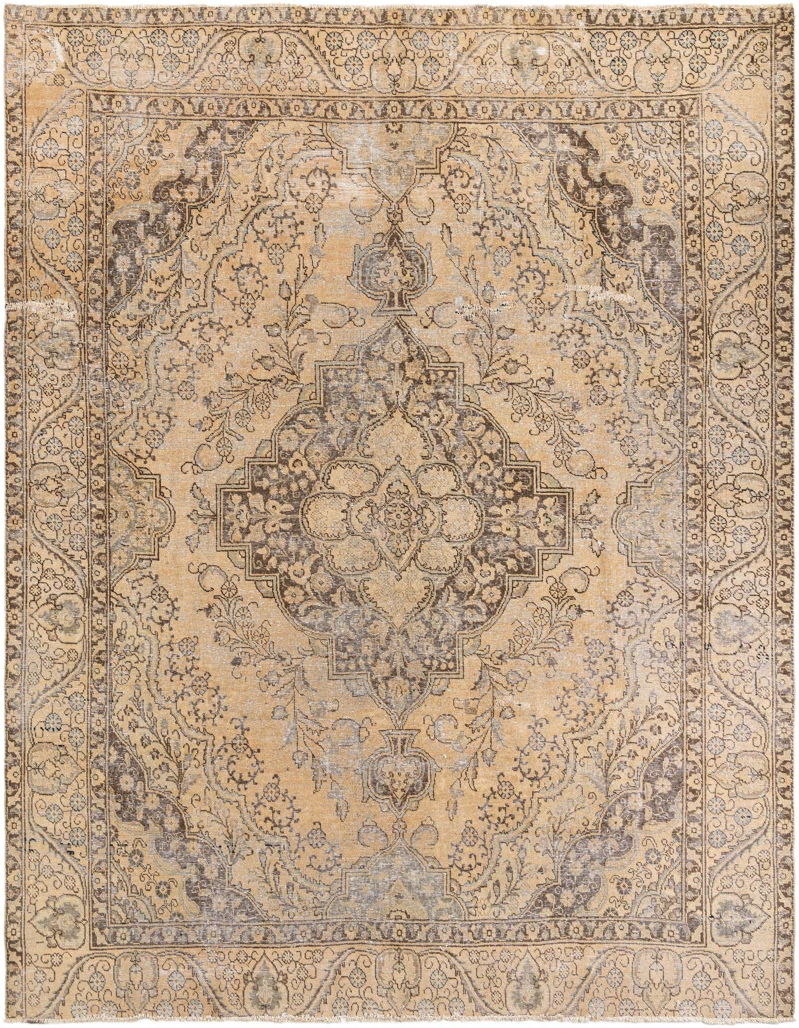 Primary image 10' x 11' 9  Hand Knotted Ultra Vintage Persian Wool Rug