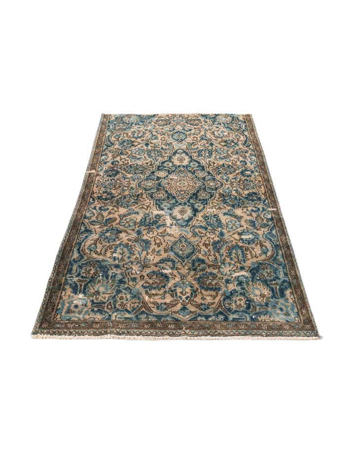 2' 10 x 5' Hand Knotted Ultra Vintage Persian Wool Rug