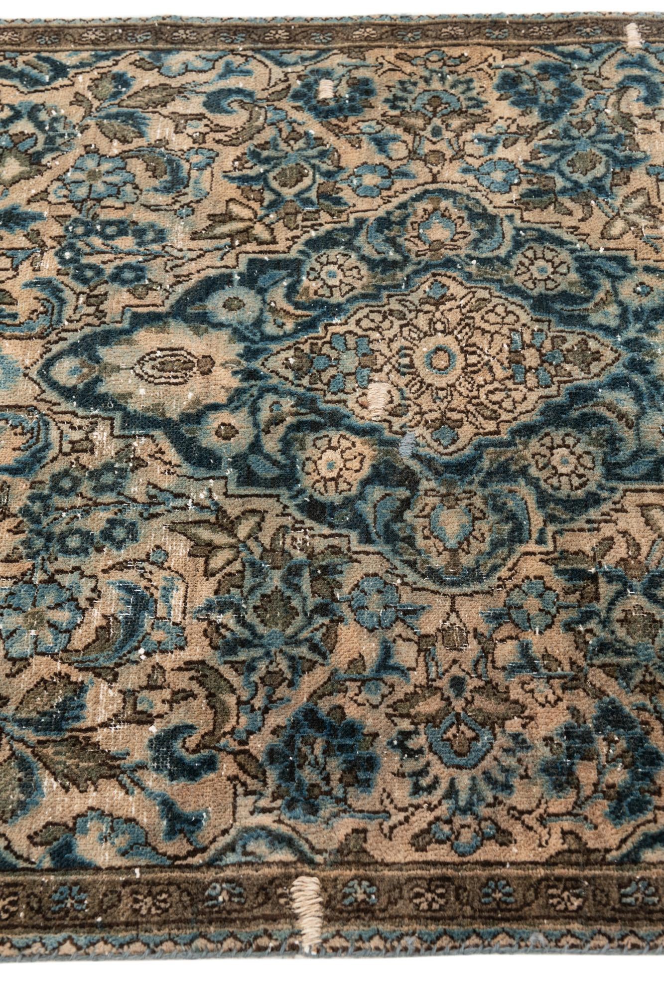 2' 10 x 5' Hand Knotted Ultra Vintage Persian Wool Rug