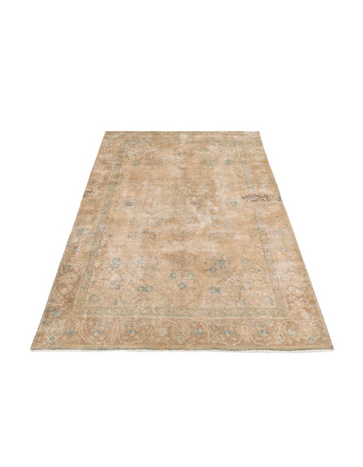 Detail image of 6' 1 x 9' 3  Hand Knotted Ultra Vintage Persian Wool Rug