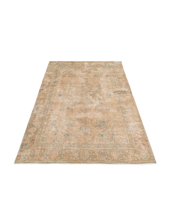 6' 1 x 9' 3 Hand Knotted Ultra Vintage Persian Wool Rug