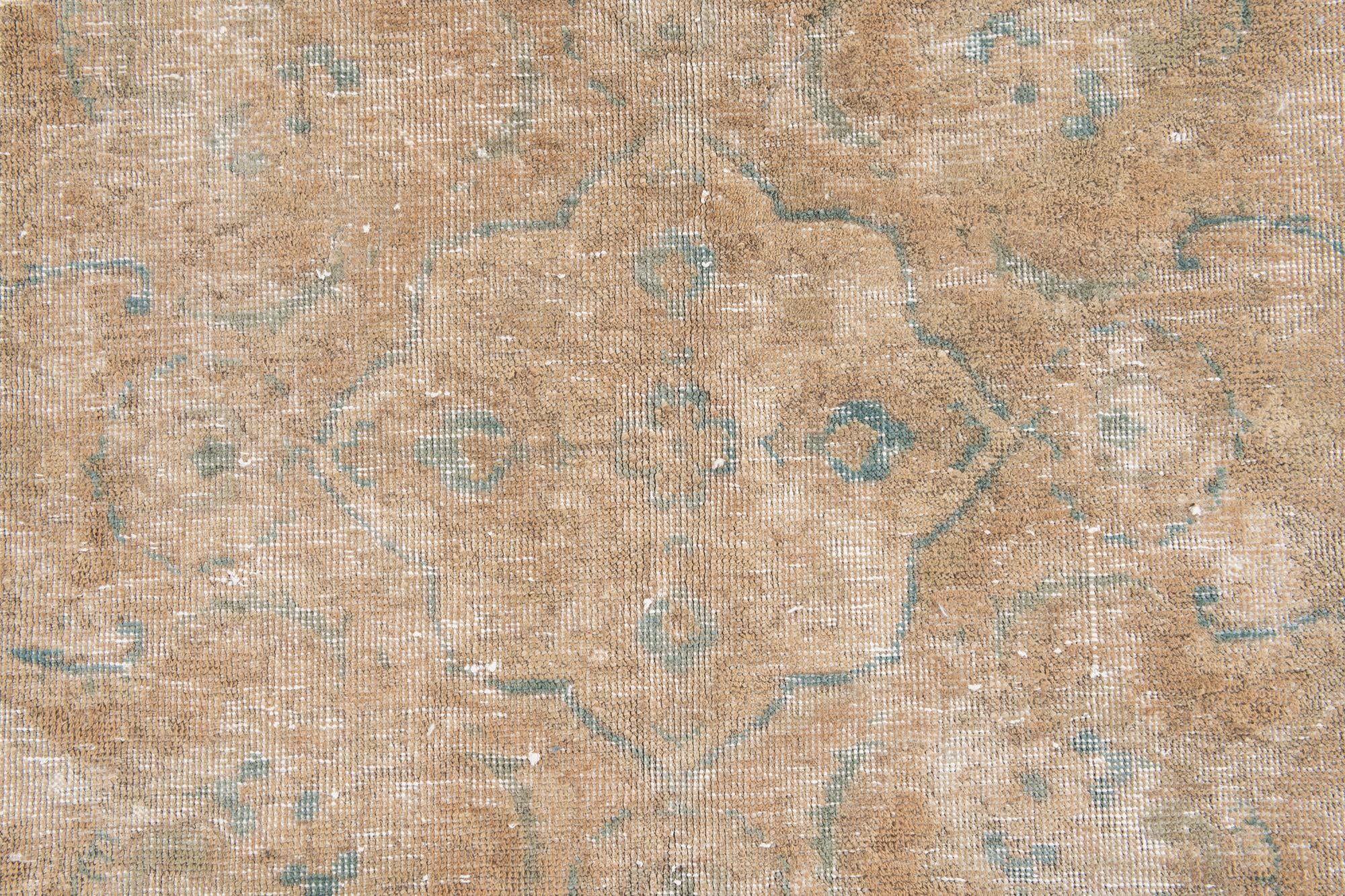 6' 1 x 9' 3 Hand Knotted Ultra Vintage Persian Wool Rug