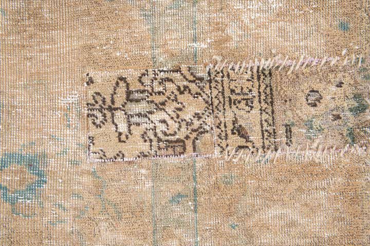 6' 1 x 9' 3 Hand Knotted Ultra Vintage Persian Wool Rug