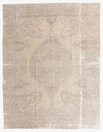 9' 7 x 12' 3 Hand Knotted Ultra Vintage Persian Wool Rug