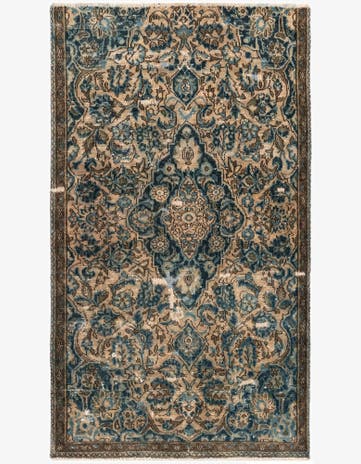 2' 10 x 5' Hand Knotted Ultra Vintage Persian Wool Rug