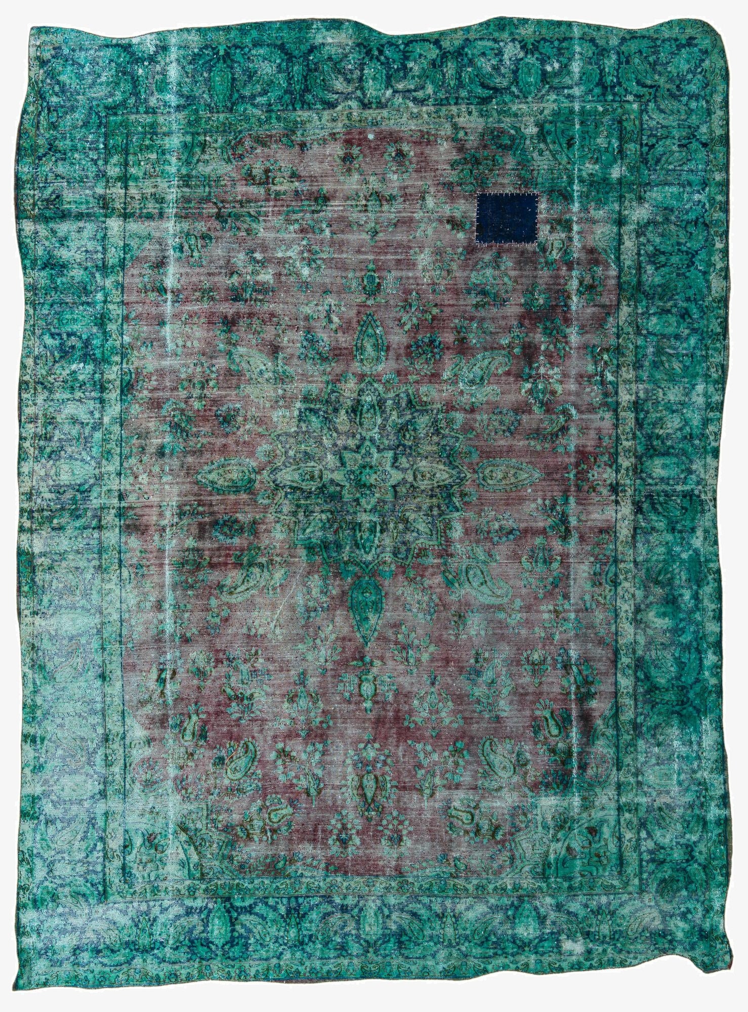 Primary image 9' 6 x 13'  Hand Knotted Ultra Vintage Persian Rug