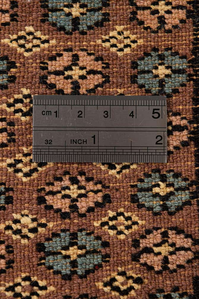 3' 2 x 3' 2 Hand Knotted Bokhara Oriental Wool Round Rug