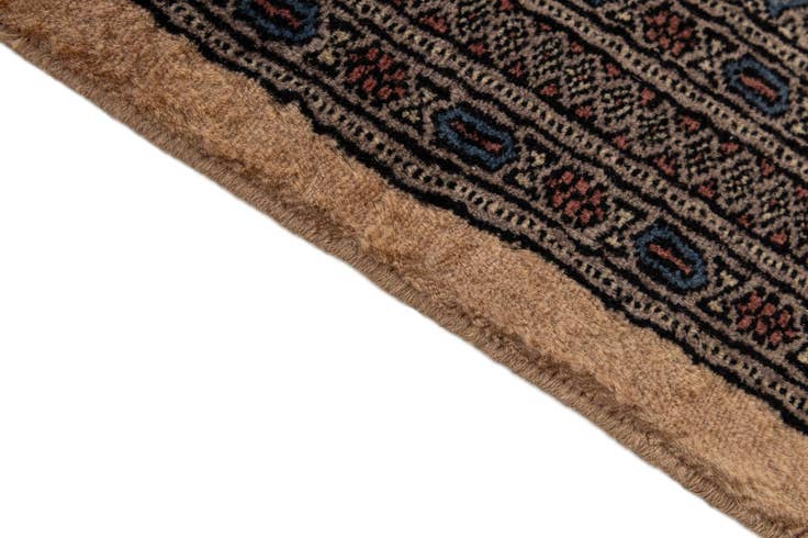 Detail image of 5' 10 x 6' 2 Hand Knotted Bokhara Oriental Wool Round Rug
