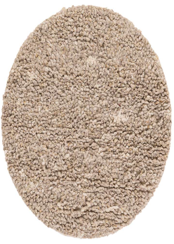 3' 1 x 3' 1 Hand Woven Haka Deluxe Shag Round Rug