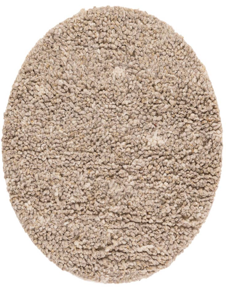 Detail image of 3' 1 x 3' 1 Hand Woven Haka Deluxe Shag Round Rug