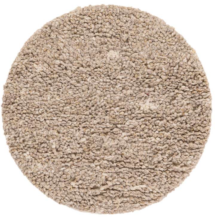 3' 1 x 3' 1 Hand Woven Haka Deluxe Shag Round Rug