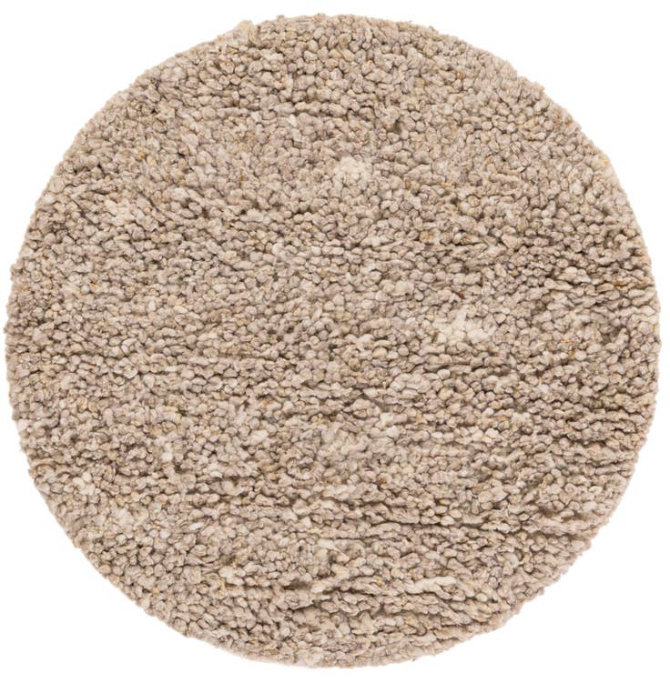 Detail image of 3' 1 x 3' 1 Hand Woven Haka Deluxe Shag Round Rug