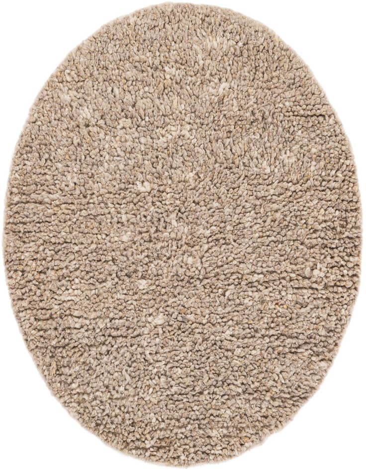 Detail image of 4' 1 x 4' 1 Hand Woven Haka Deluxe Shag Round Rug