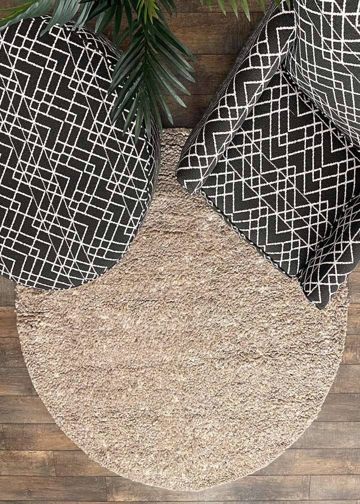 10' x 10' Haka Deluxe Shag Round Rug