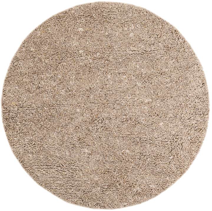 6' 1 x 6' 1 Hand Woven Haka Deluxe Shag Round Rug