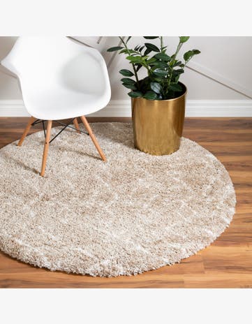 4' x 4' Marrakesh Shag Round Rug