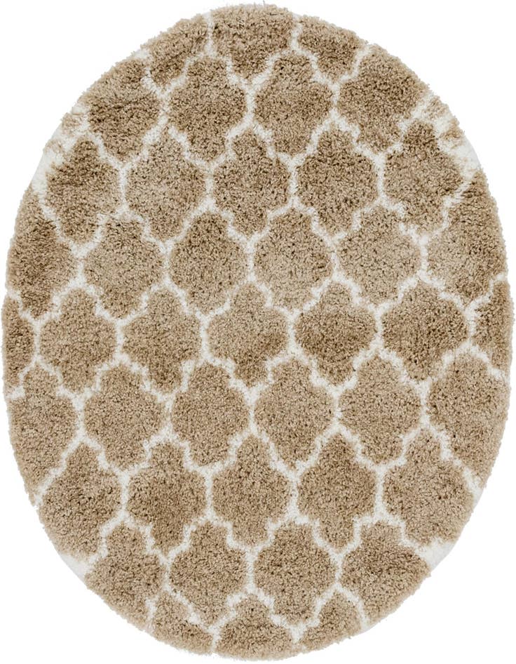 Detail image of 5' x 5' Moroccan Shag Round Rug