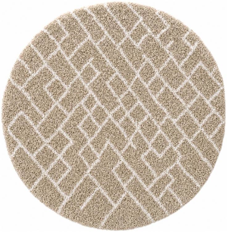 Detail image of 4' x 4' Moroccan Shag Round Rug
