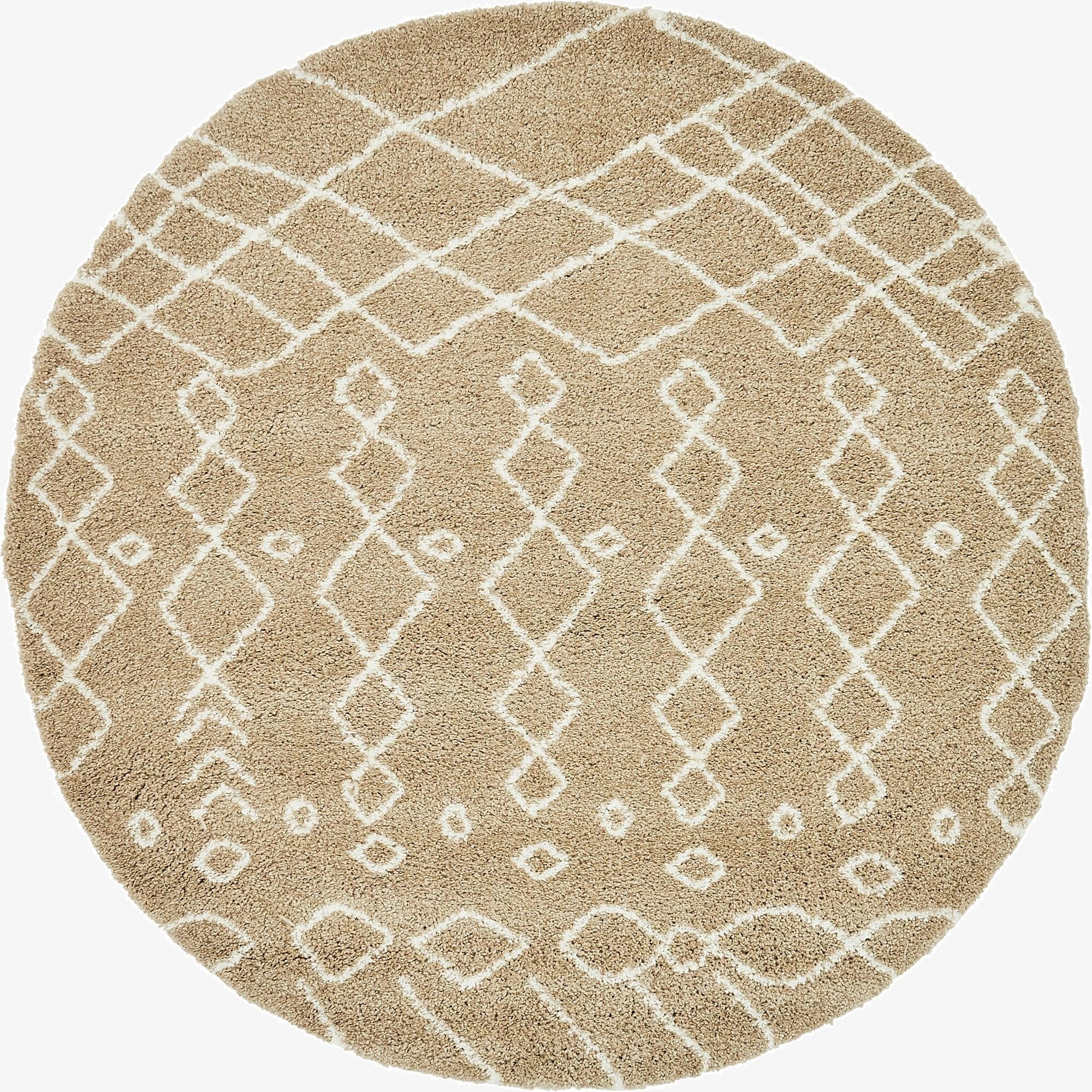 240cm x 240cm Marrakesh Shag Round Rug