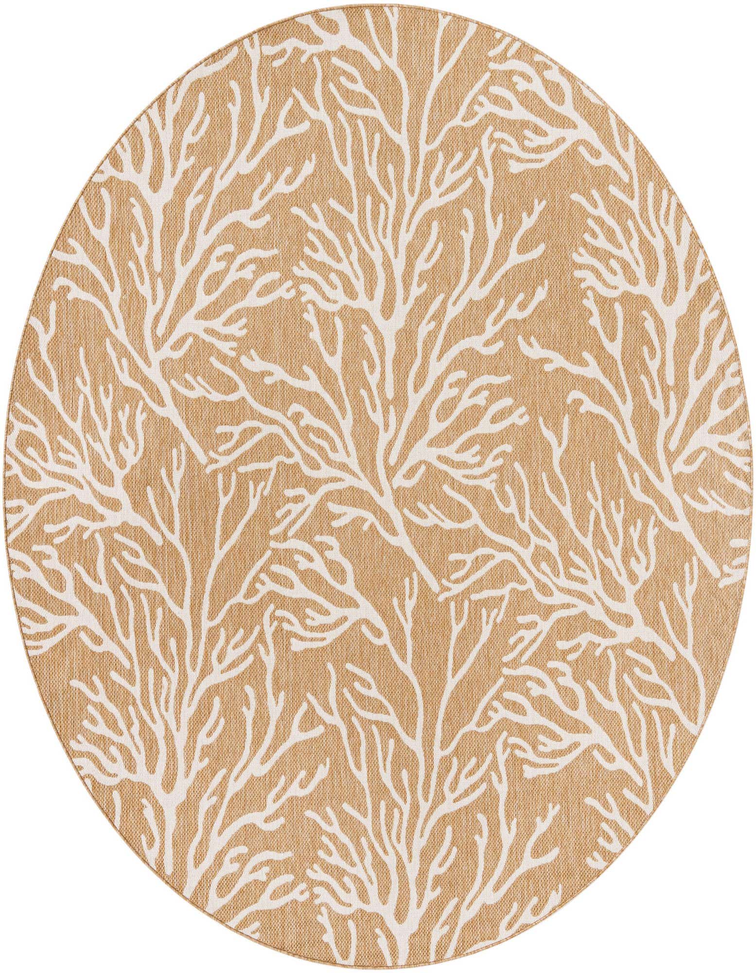 10' x 10' Easy-Clean Coastal Indoor / Outdoor Round Rug