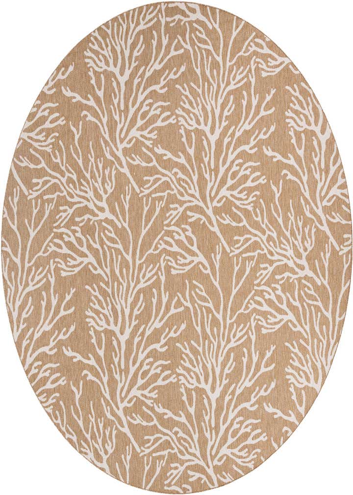 12' x 12' Easy-Clean Coastal Indoor / Outdoor Round Rug
