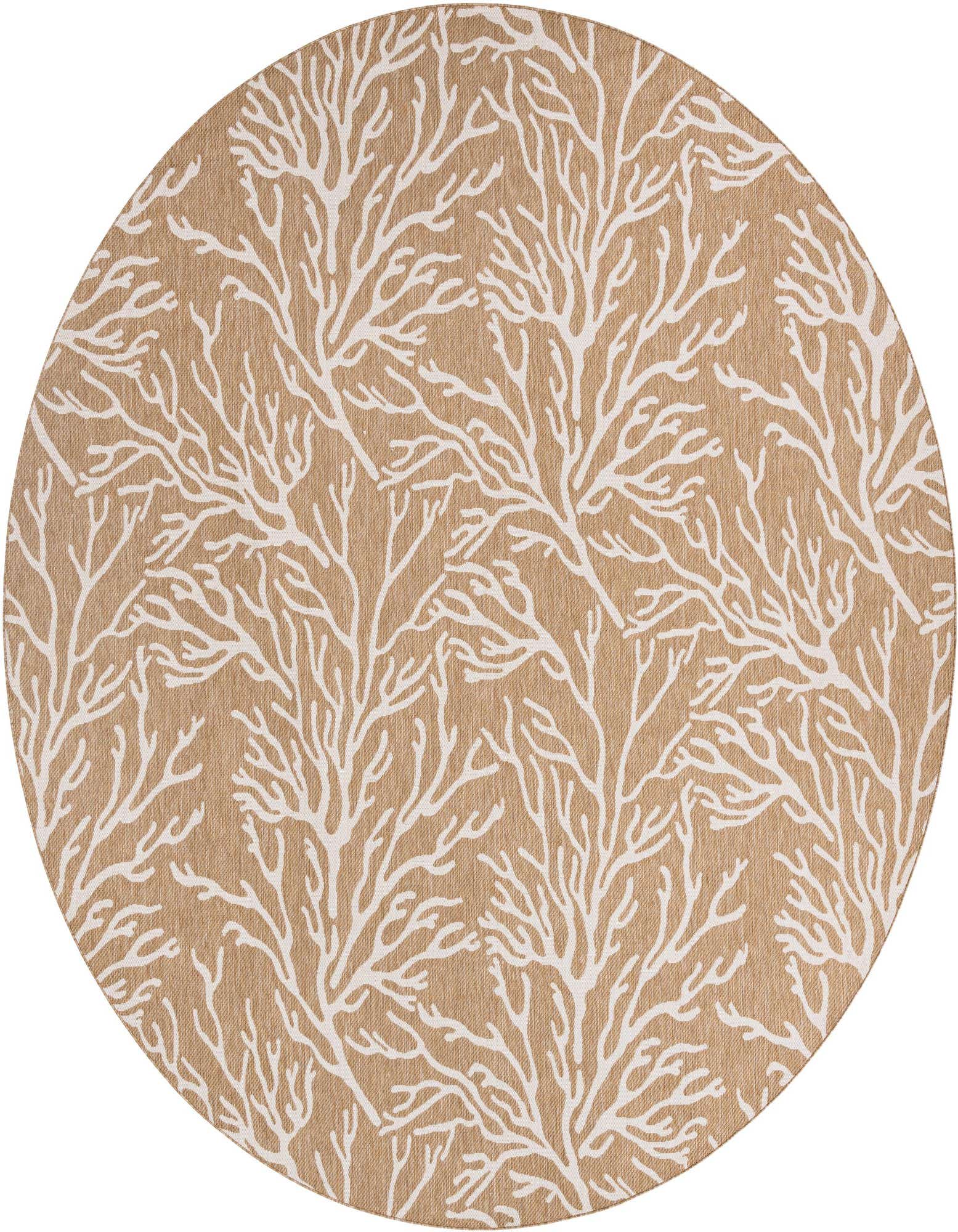 12' x 12' Easy-Clean Coastal Indoor / Outdoor Round Rug