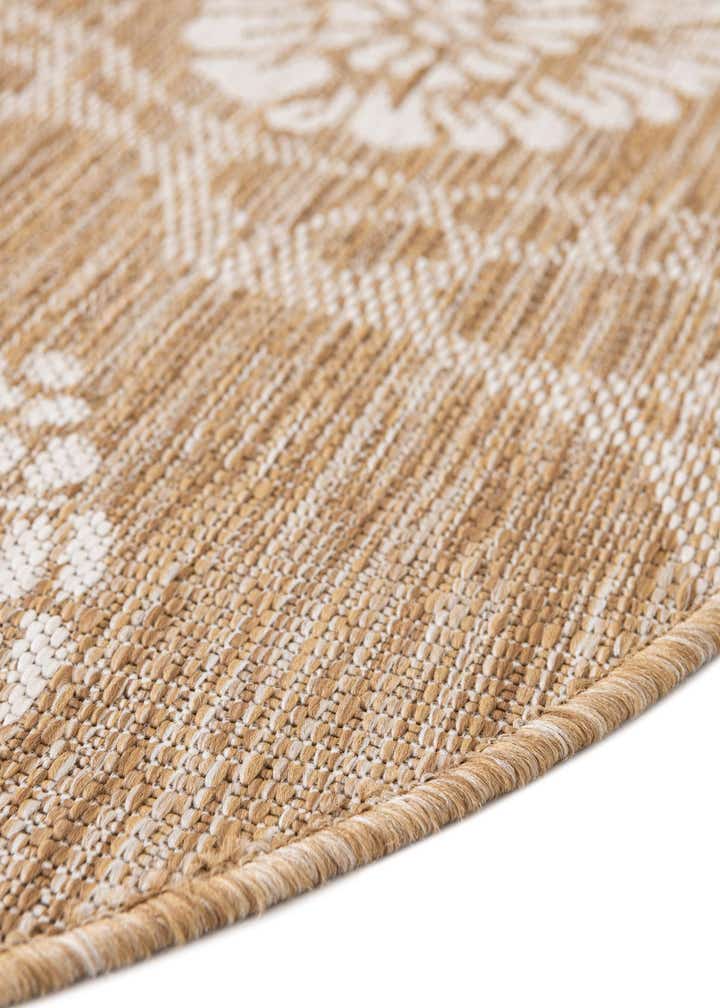 7' 10 x 7' 10 Easy-Clean Coastal Indoor / Outdoor Round Rug