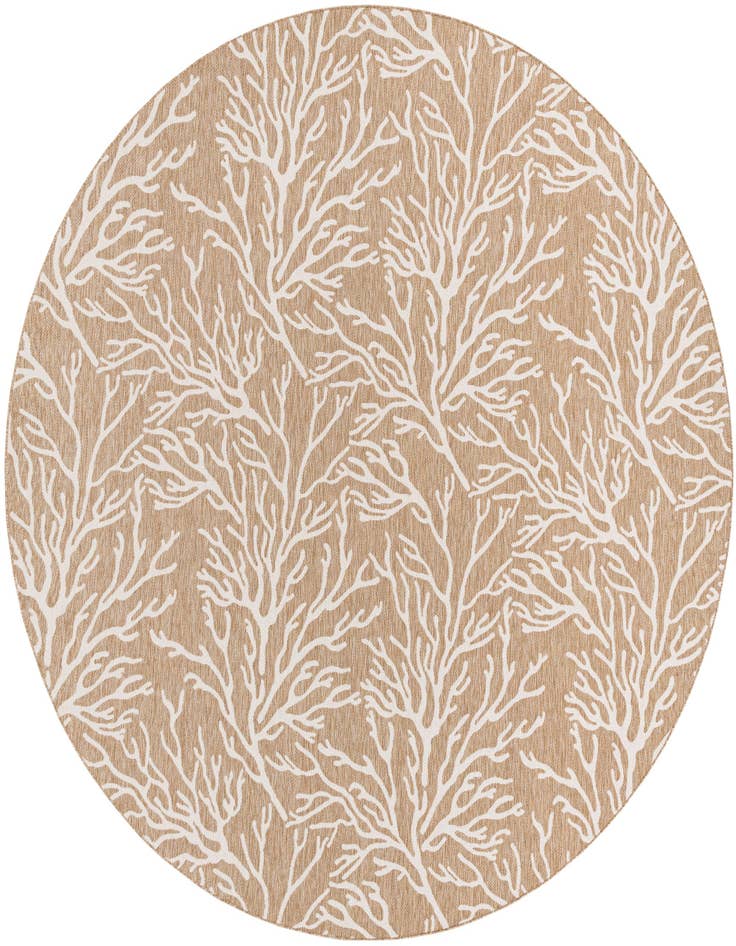 Detail image of 13' x 13' Easy-Clean Coastal Indoor / Outdoor Round Rug