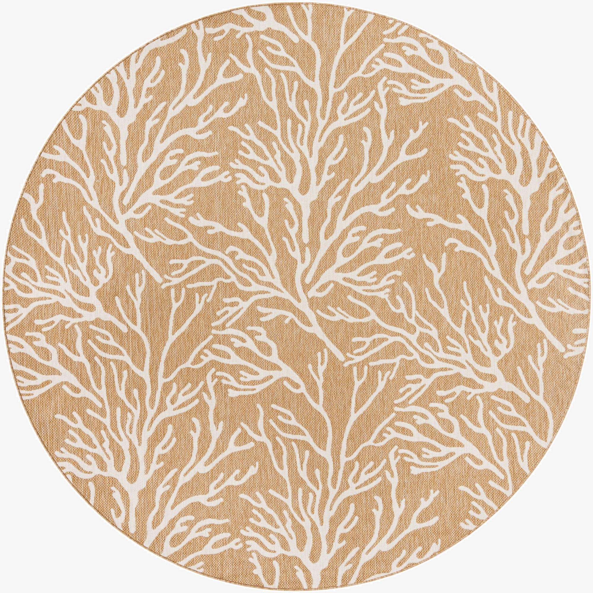 Primary image 10' x 10'  Washable Coastal Indoor / Outdoor Round Rug