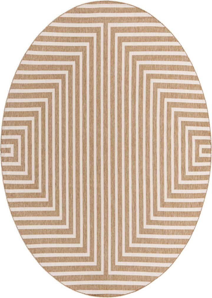 10' x 10' Easy-Clean Modern Indoor / Outdoor Round Rug