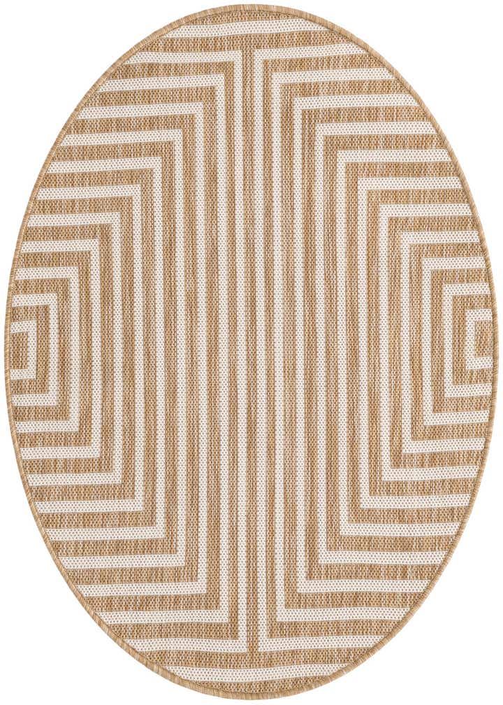 3' x 3' Easy-Clean Modern Indoor / Outdoor Round Rug