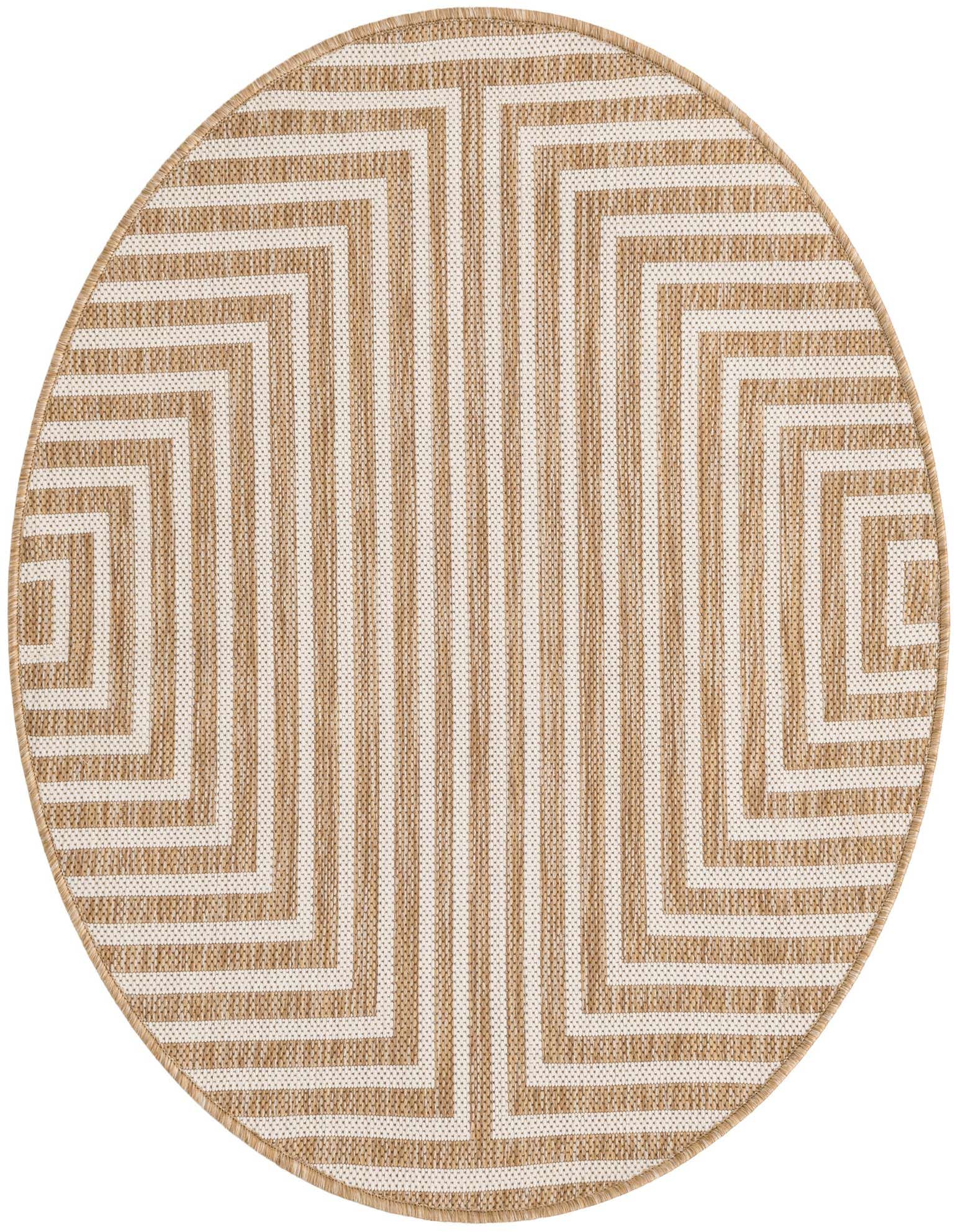 3' x 3' Easy-Clean Modern Indoor / Outdoor Round Rug