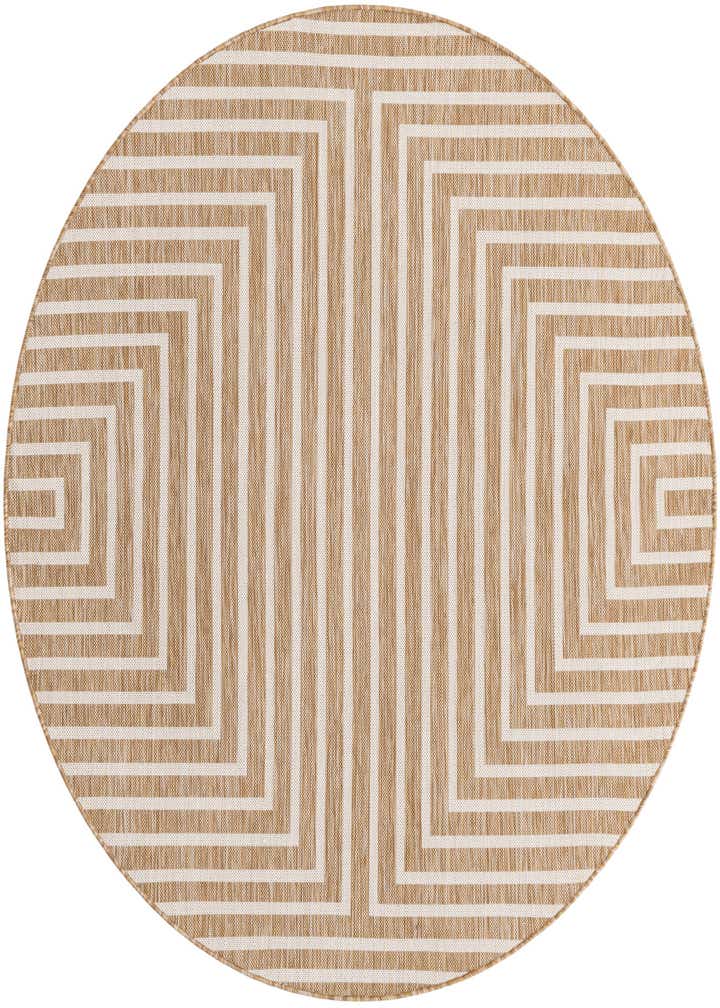 6' x 6' Easy-Clean Modern Indoor / Outdoor Round Rug
