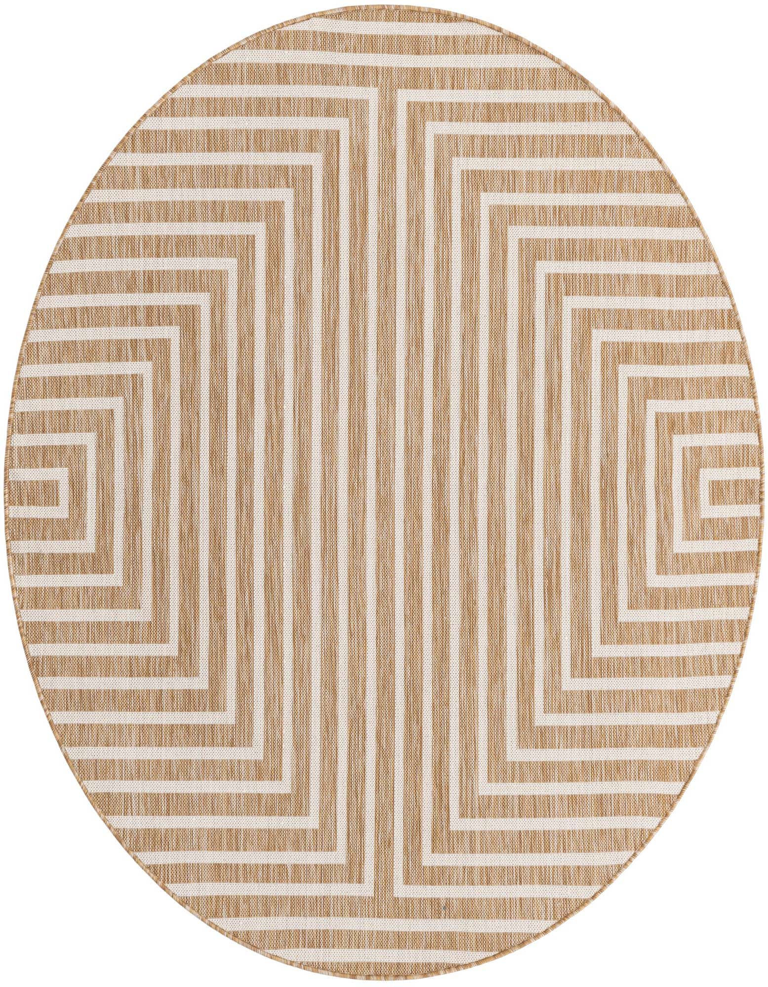 6' x 6' Easy-Clean Modern Indoor / Outdoor Round Rug