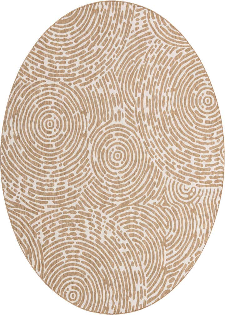 10' x 10' Easy-Clean Modern Indoor / Outdoor Round Rug