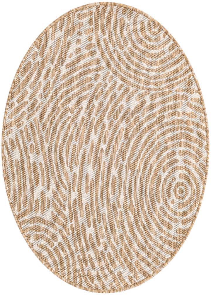 3' x 3' Easy-Clean Modern Indoor / Outdoor Round Rug