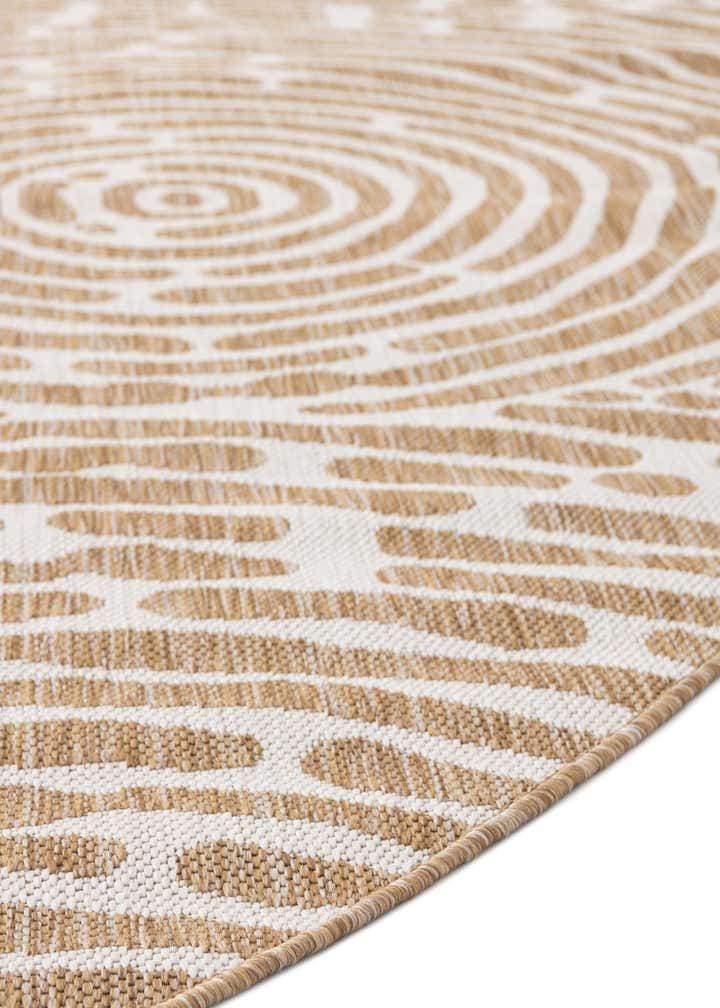 13' x 13' Easy-Clean Modern Indoor / Outdoor Round Rug