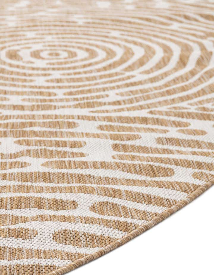 13' x 13' Easy-Clean Modern Indoor / Outdoor Round Rug